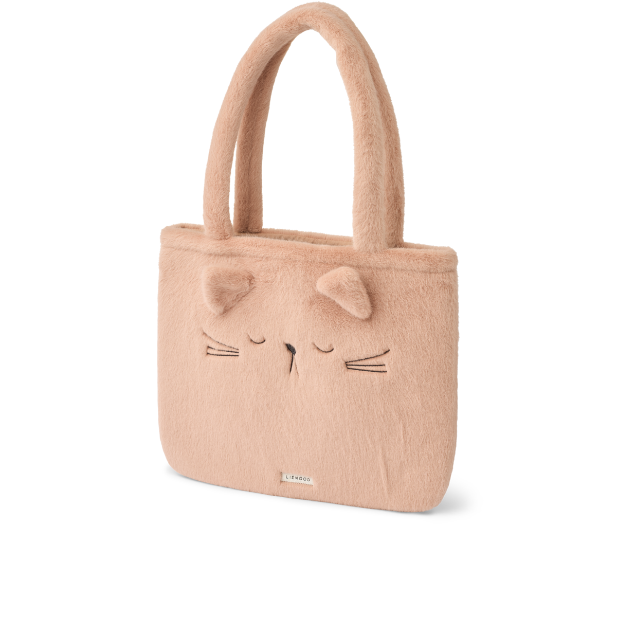 Cabas en peluche Lexi - Chat pale tuscany