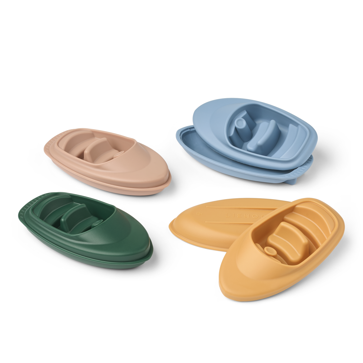 Lot de 4 bateaux Corin - Beach blue multi mix