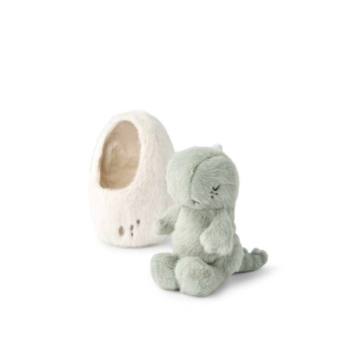 Peluche Dino egg Liora - Dove blue