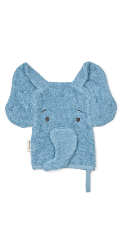 Gant de toilette - Elephant bleu (Pale tuscany mix)