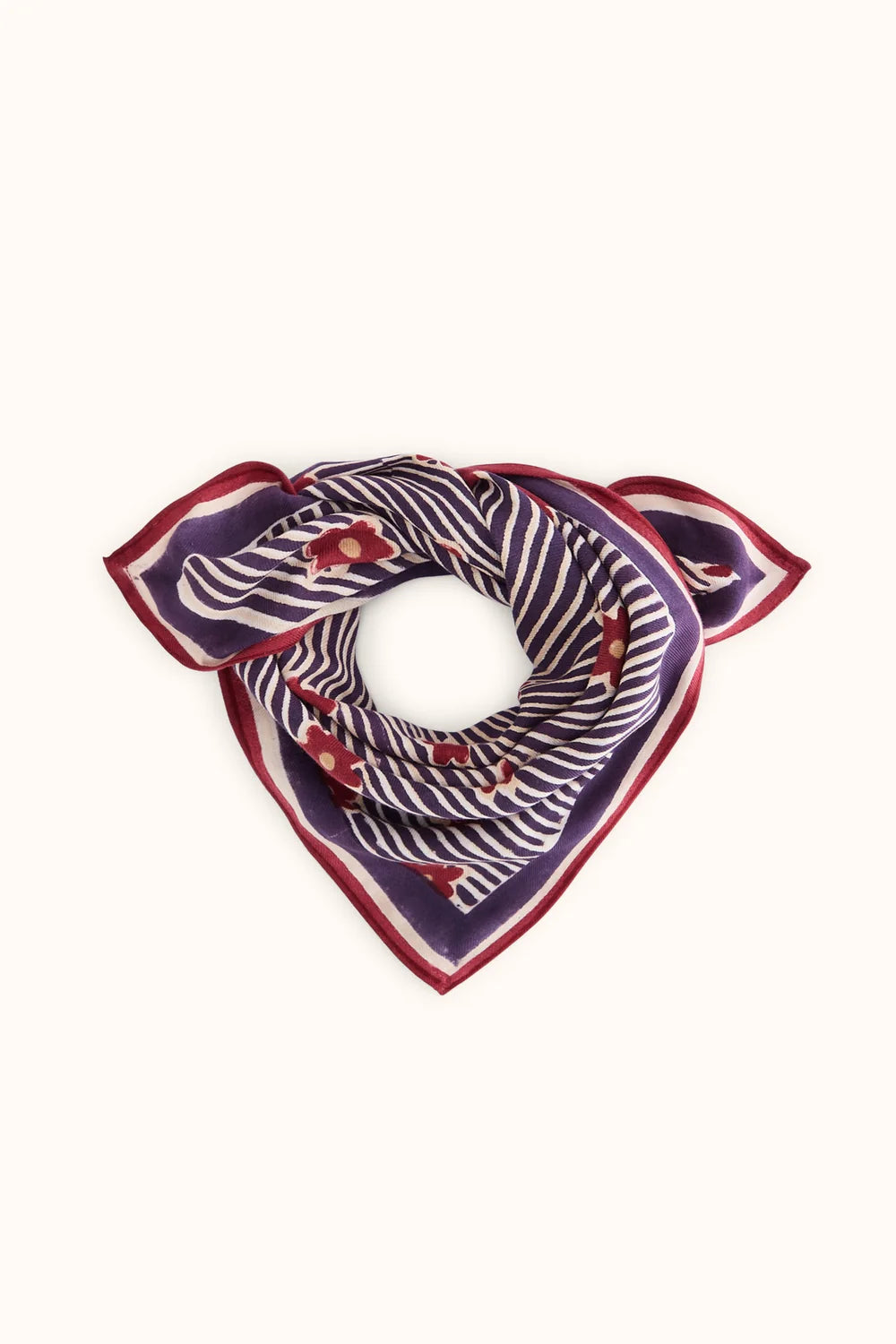 Small foulard Manika - Anna groseille