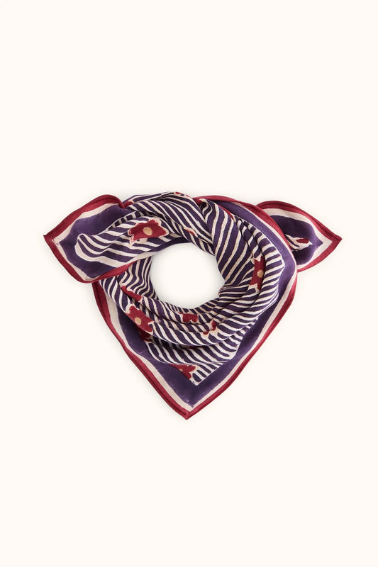 Small foulard Manika - Anna groseille
