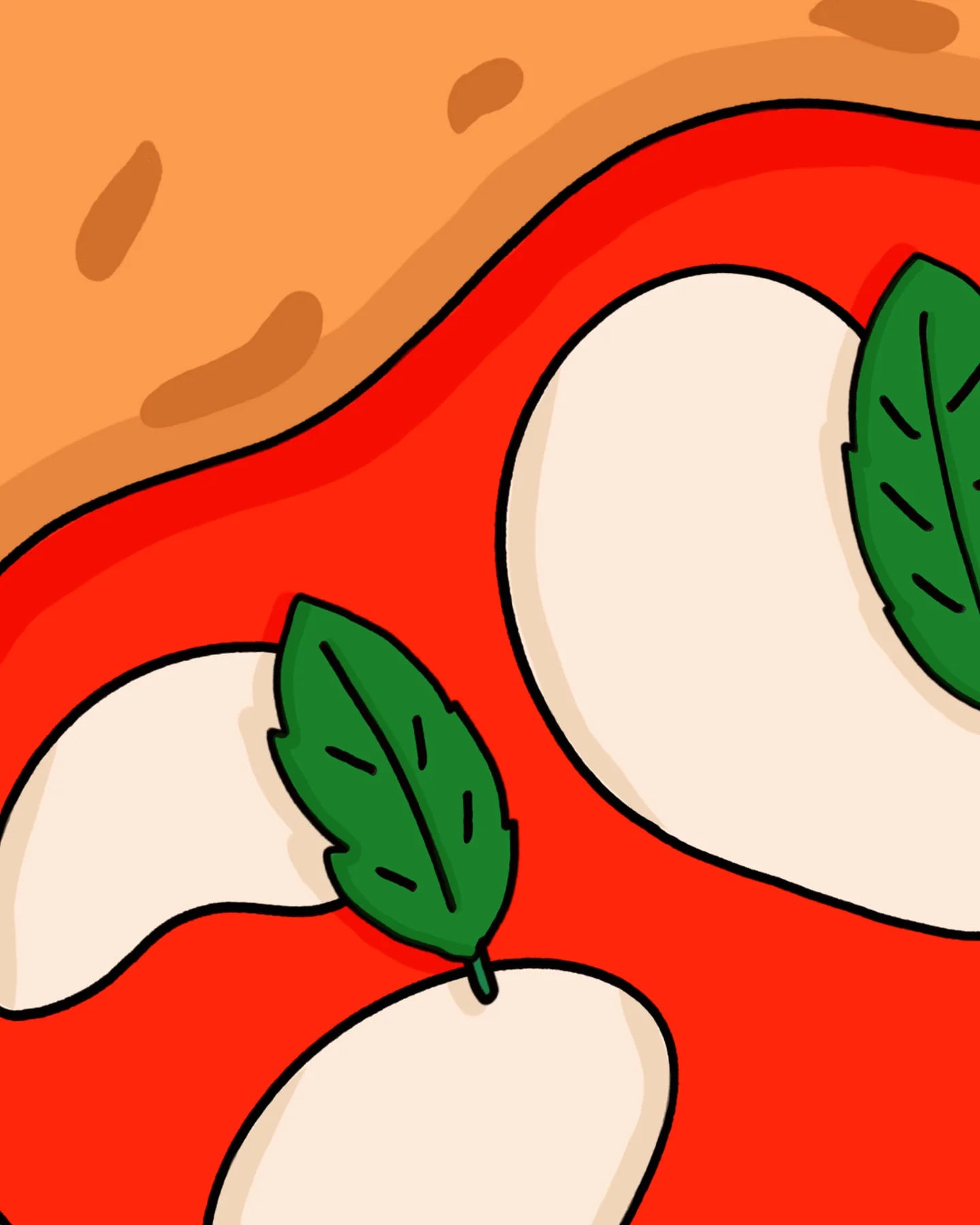 Éventail Pizza margherita