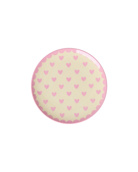 Petite assiette Favorite hearts - Rose
