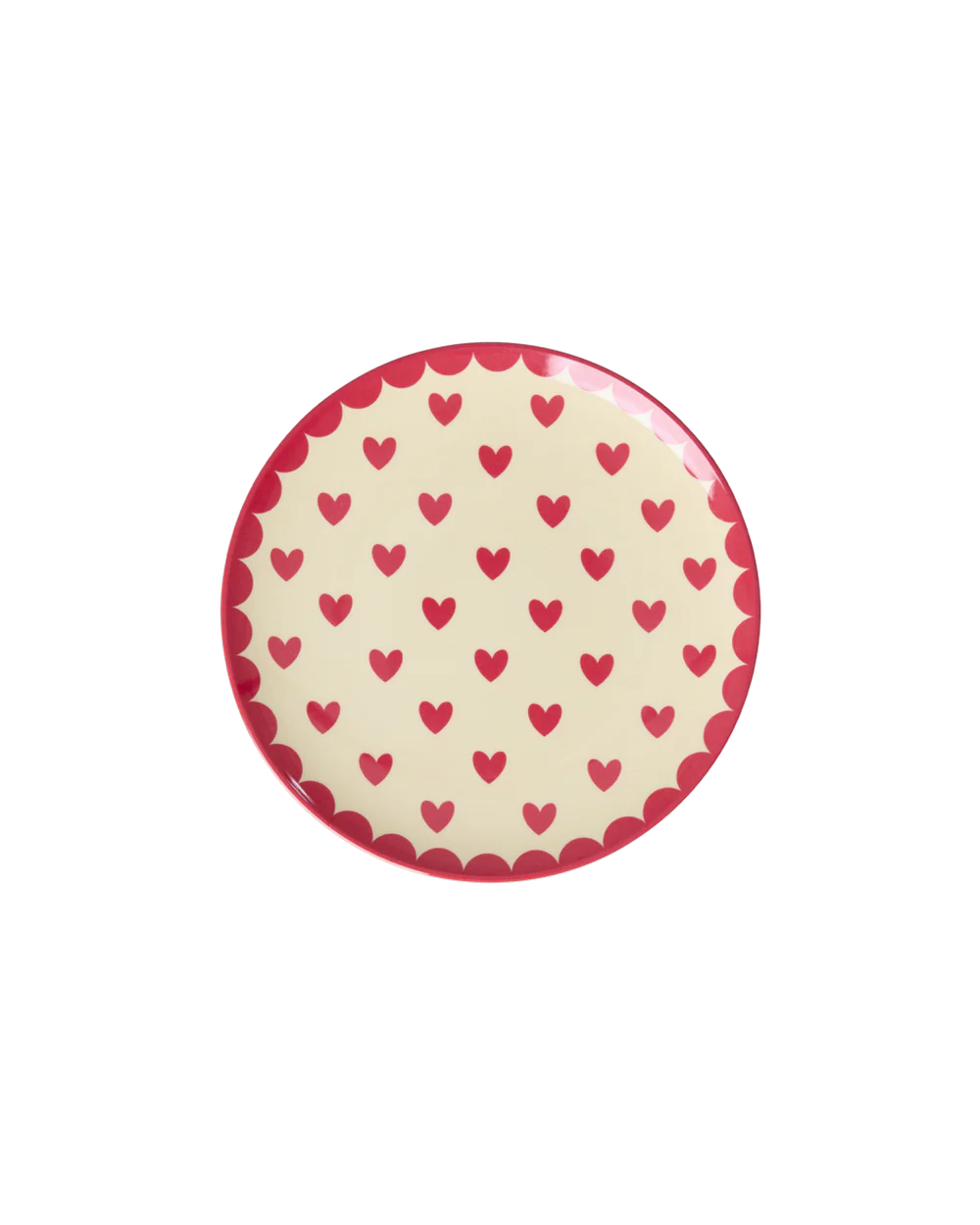 Petite assiette Favorite hearts - Rouge