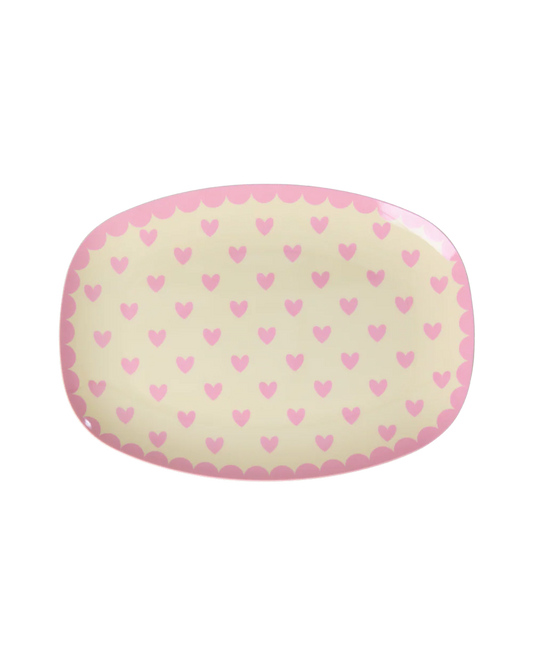 Plateau Favorite hearts - Dark pink - Small