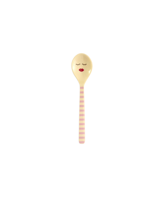 Cuillère à rayures - Rose