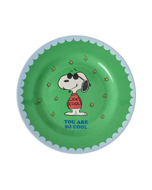 Assiette Snoopy vert - You are so cool