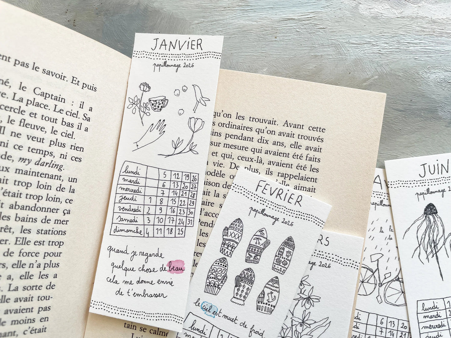 Calendrier Marque-page 2026