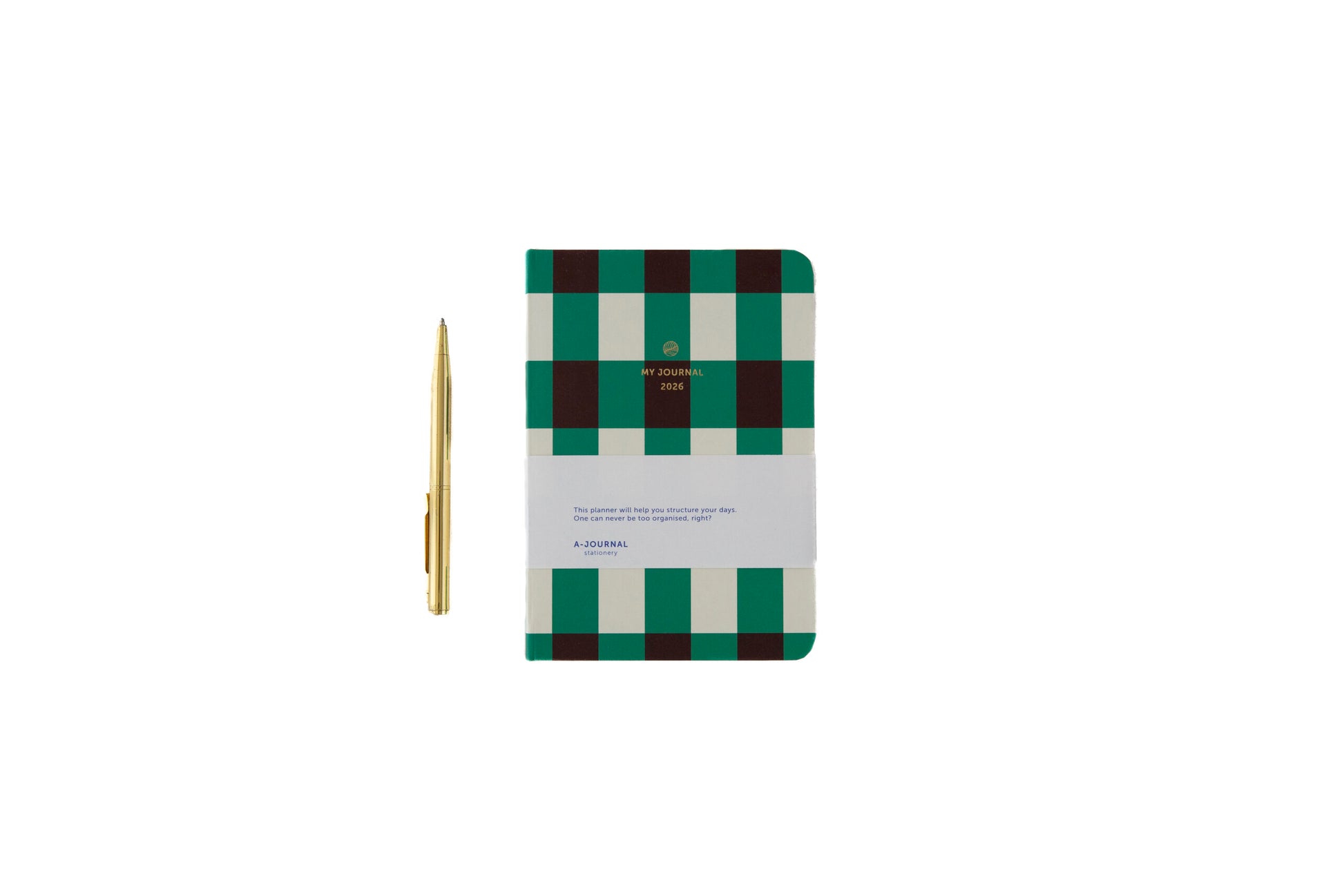 My journal, agenda 2026 A6 - Carreaux vert — A-Journal , Lyon