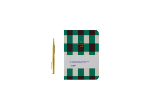 My journal, agenda 2026 A6 - Carreaux vert — A-Journal , Lyon