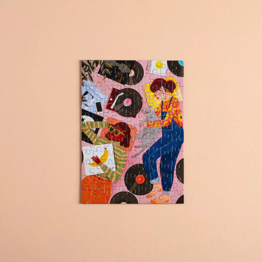 Mini puzzle Vinyl girl