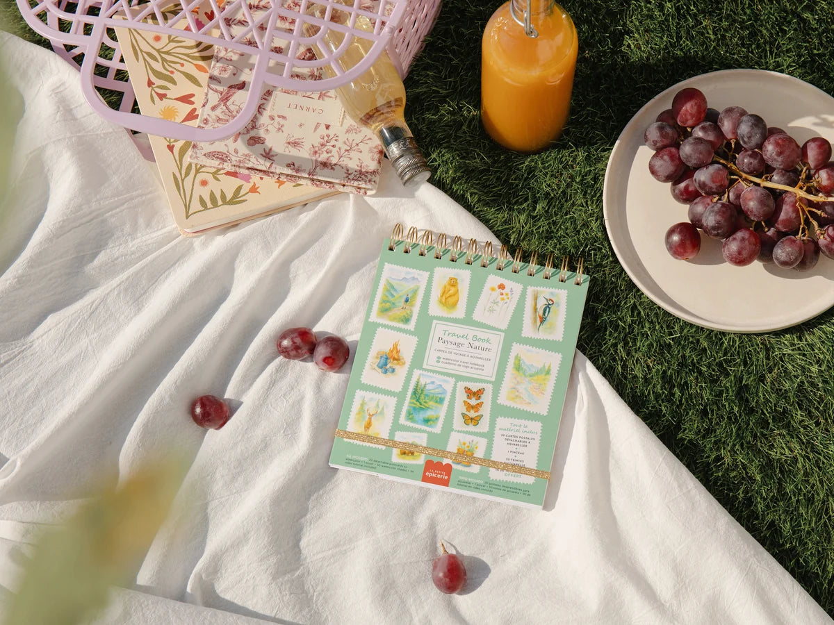 Carnet aquarelle travel book - Paysage nature