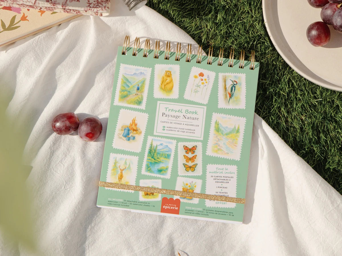 Carnet aquarelle travel book - Paysage nature
