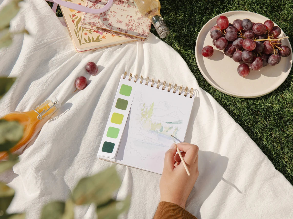 Carnet aquarelle travel book - Paysage nature