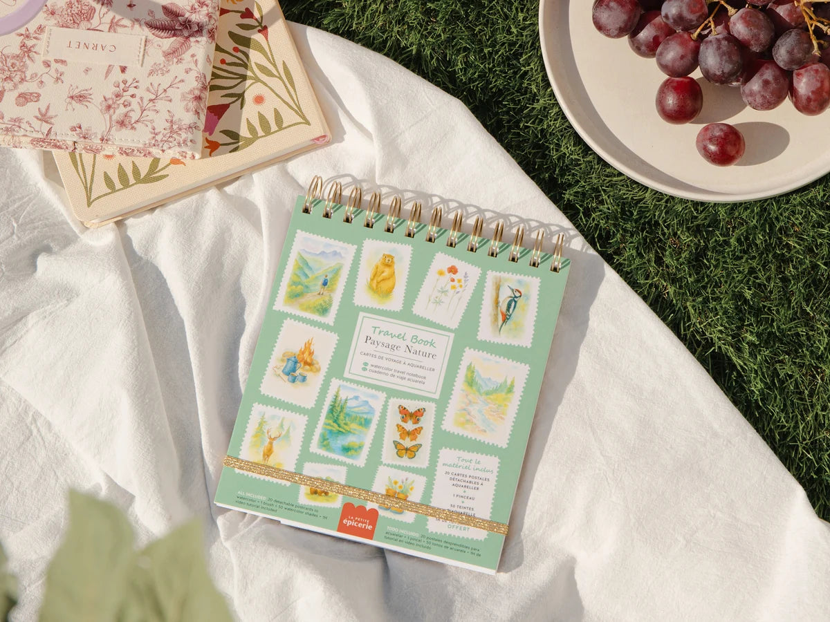 Carnet aquarelle travel book - Paysage nature