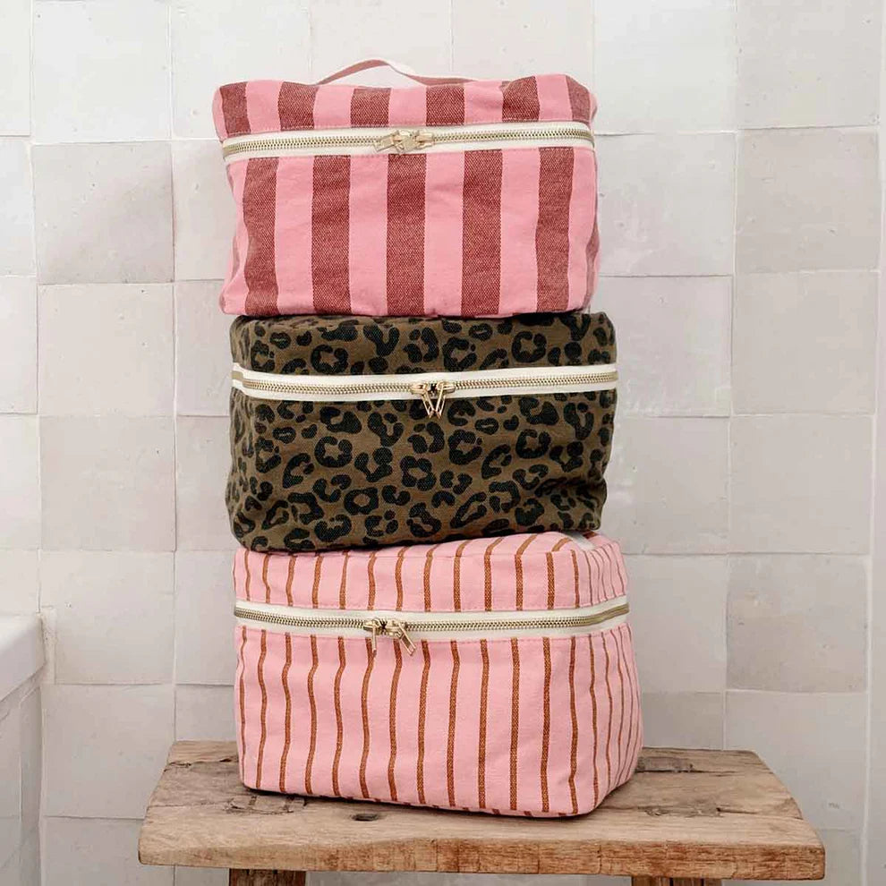 Vanity Oona - Rayure pecan/strawberry