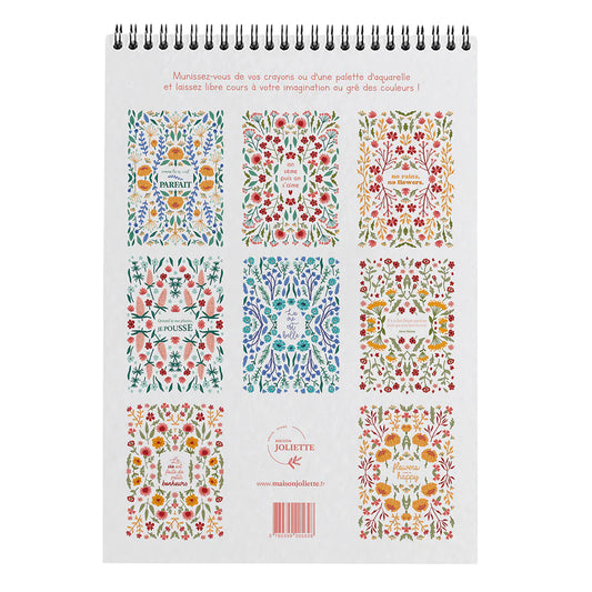 Carnet de coloriage A4 - Petits bonheurs
