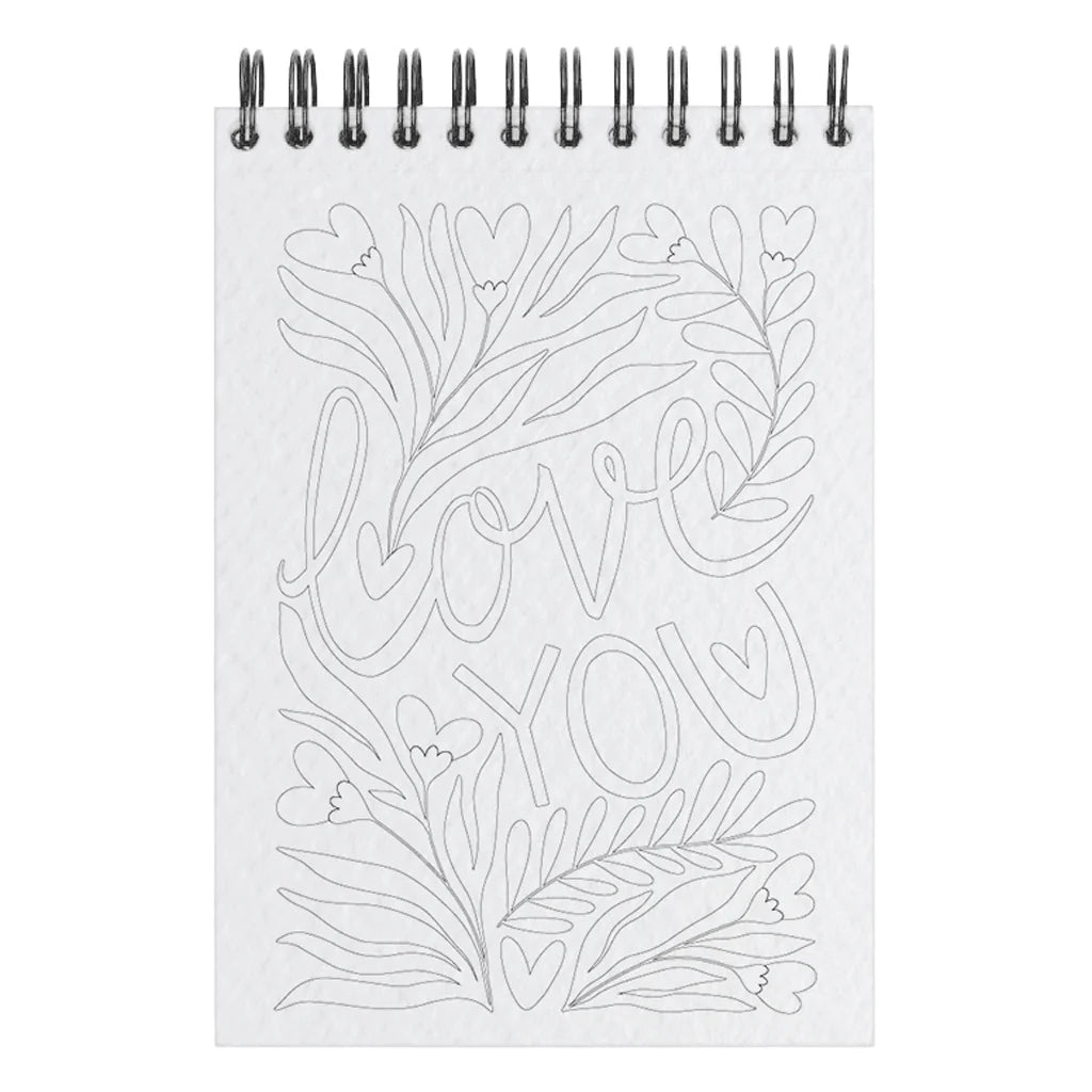 Carnet de coloriage A6 - Love