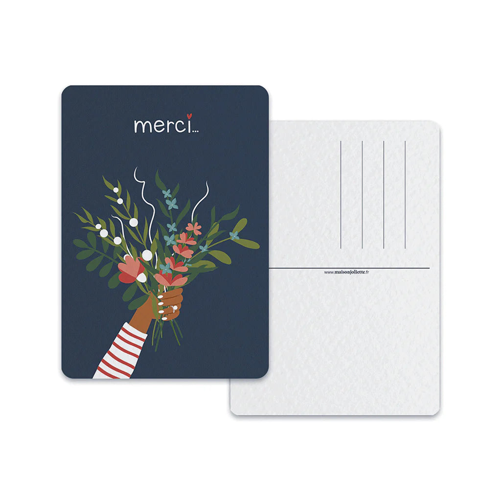 Carte Bouquet merci