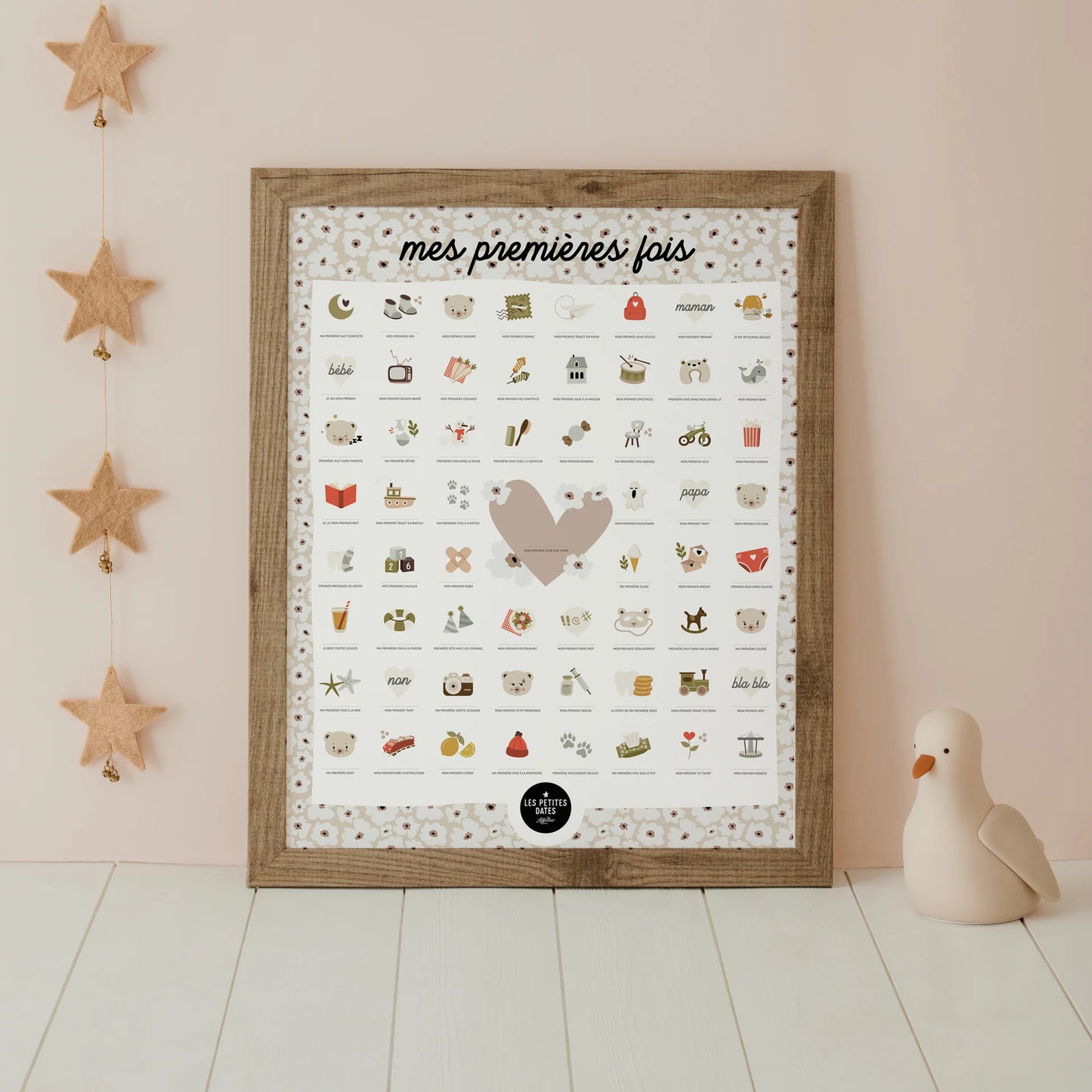 Kit affiche à dater - Mes premières fois - Ourson — Les petites dates , Lyon