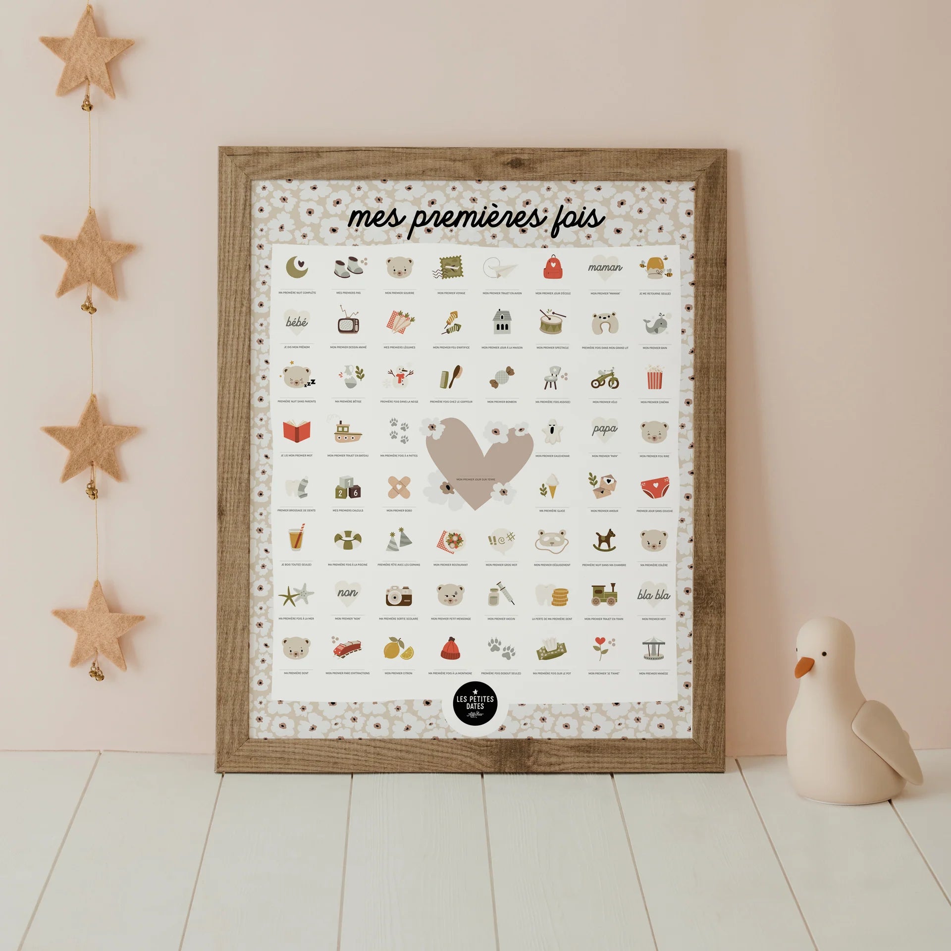 Kit affiche à dater - Mes premières fois - Ourson — Les petites dates , Lyon