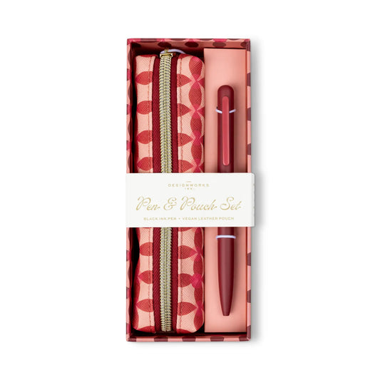 Stylo et trousse - Pinwheel pink