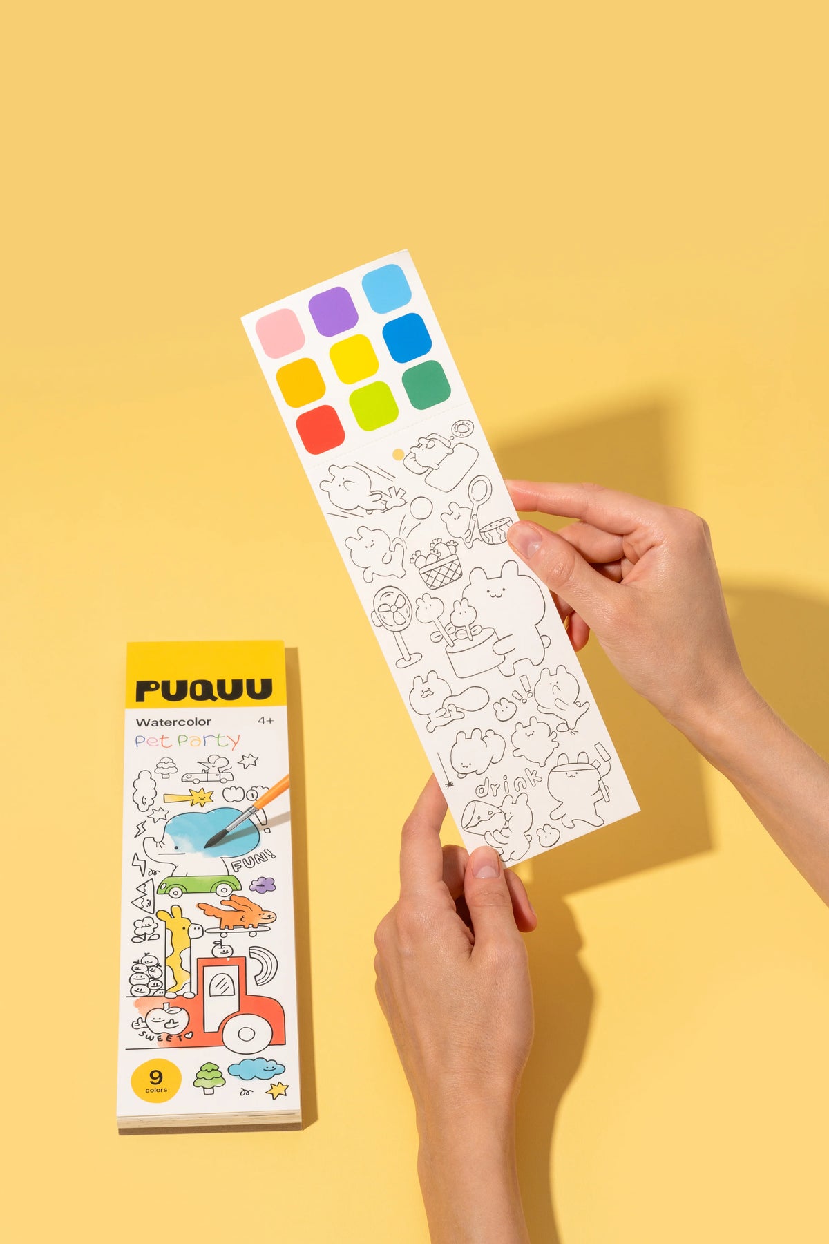 Carnet d'aquarelle - Pet party