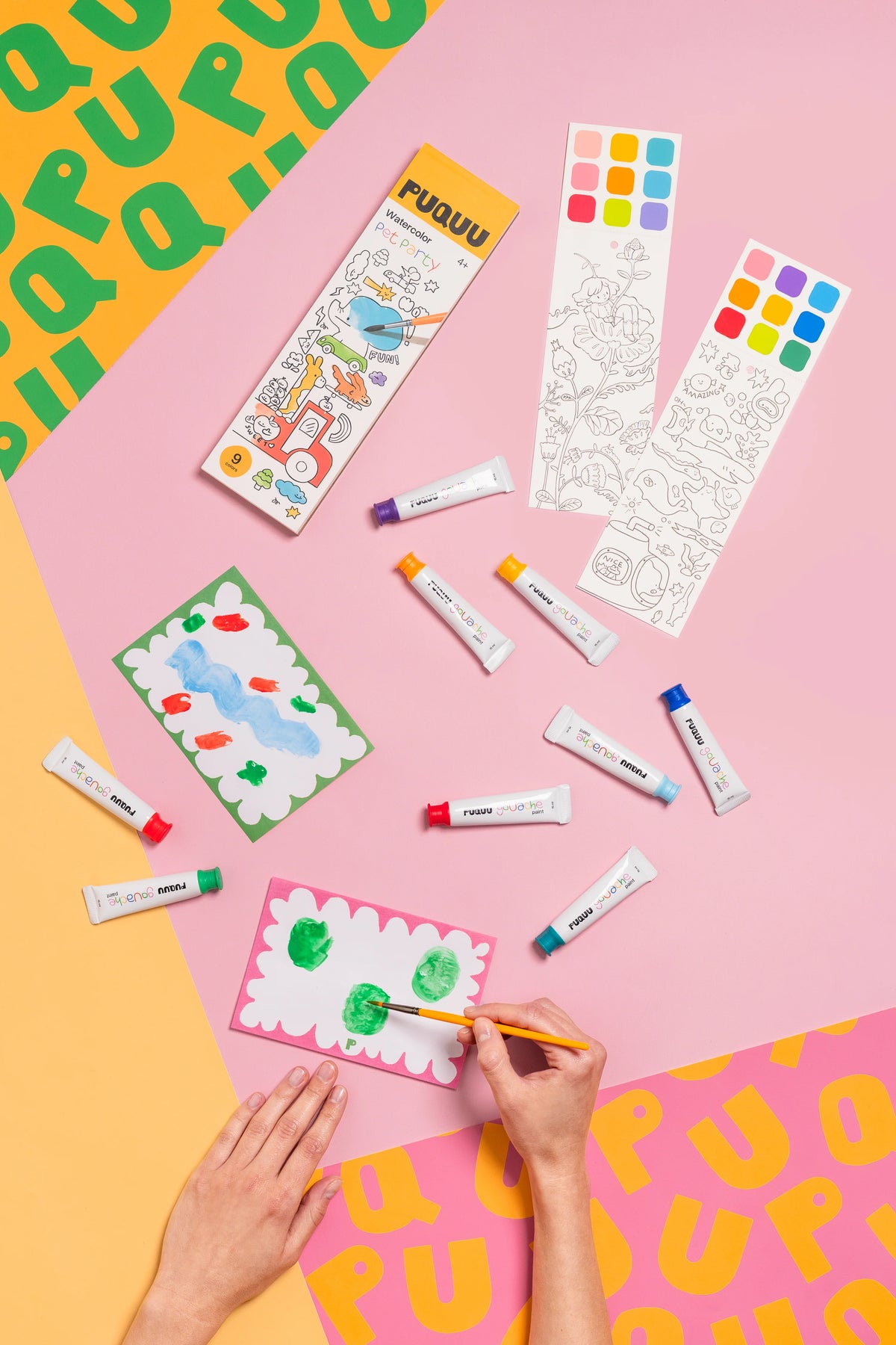Carnet d'aquarelle - Pet party