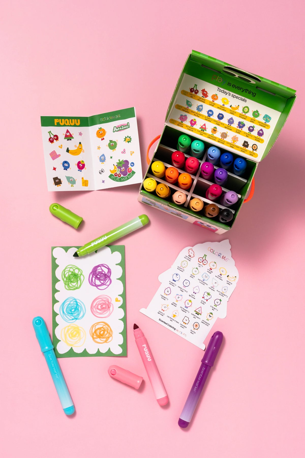 Feutres de coloriage parfumés - 24 couleurs