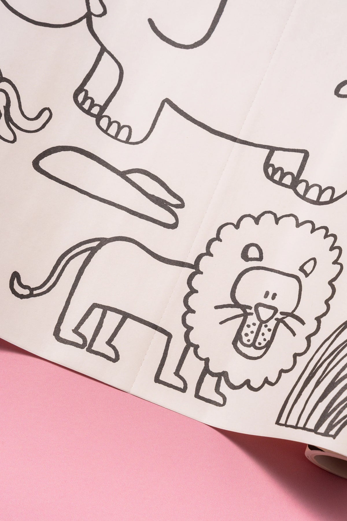 Rouleau de dessin adhésif - Animals
