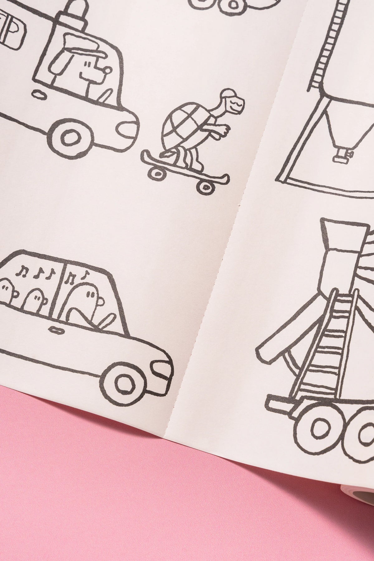 Rouleau de dessin adhésif - Vehicles
