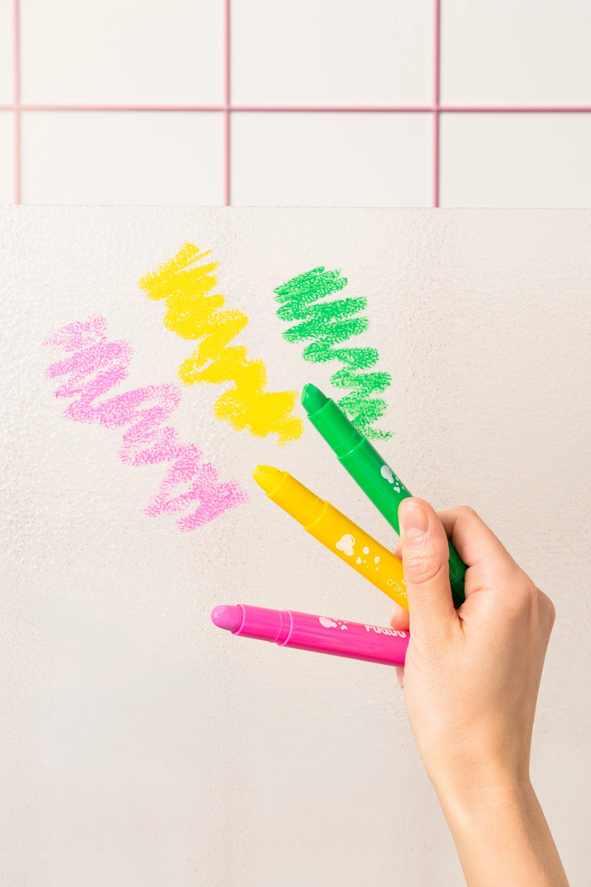 Crayons de bain lavables - 6 couleurs