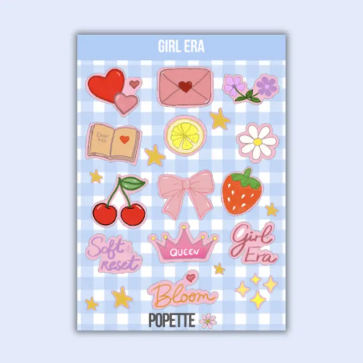 Planche de stickers Girl Era