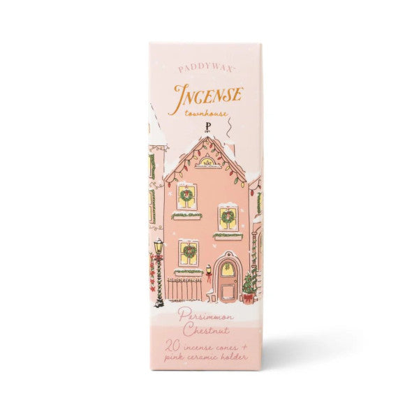 Porte-bougie et encens - Maison rose