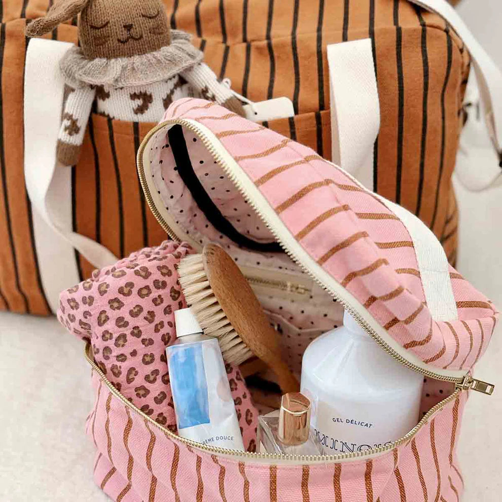 Vanity Oona - Rayure pecan/strawberry