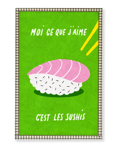 Cadre A6 - Sushis