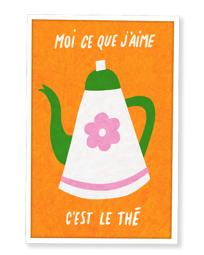 Cadre A6 - Thé