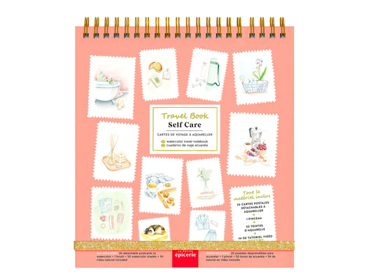 Carnet aquarelle travel book - Self-care
