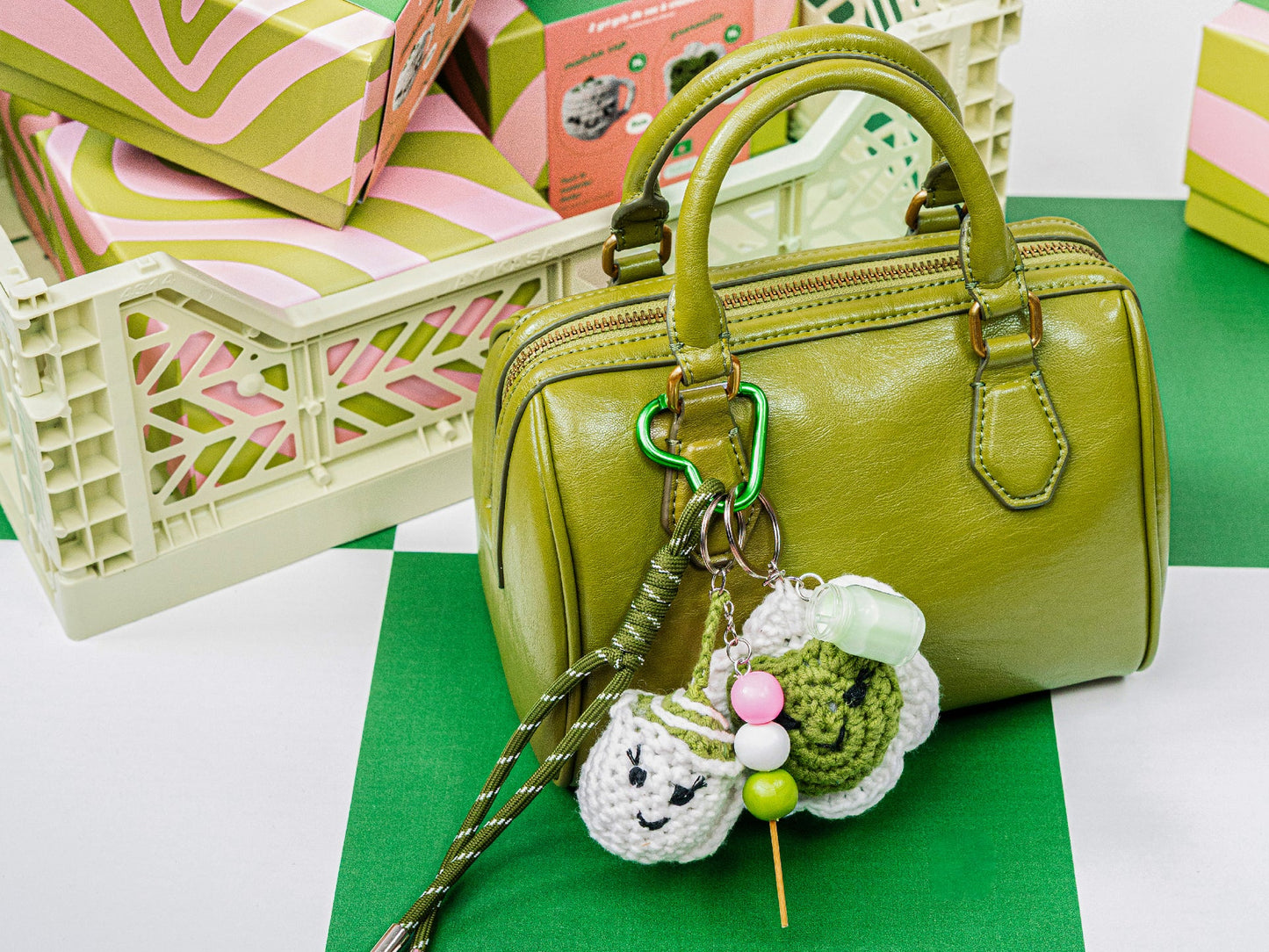 Kit crochet pour débutant - Bag Charms - Matcha club