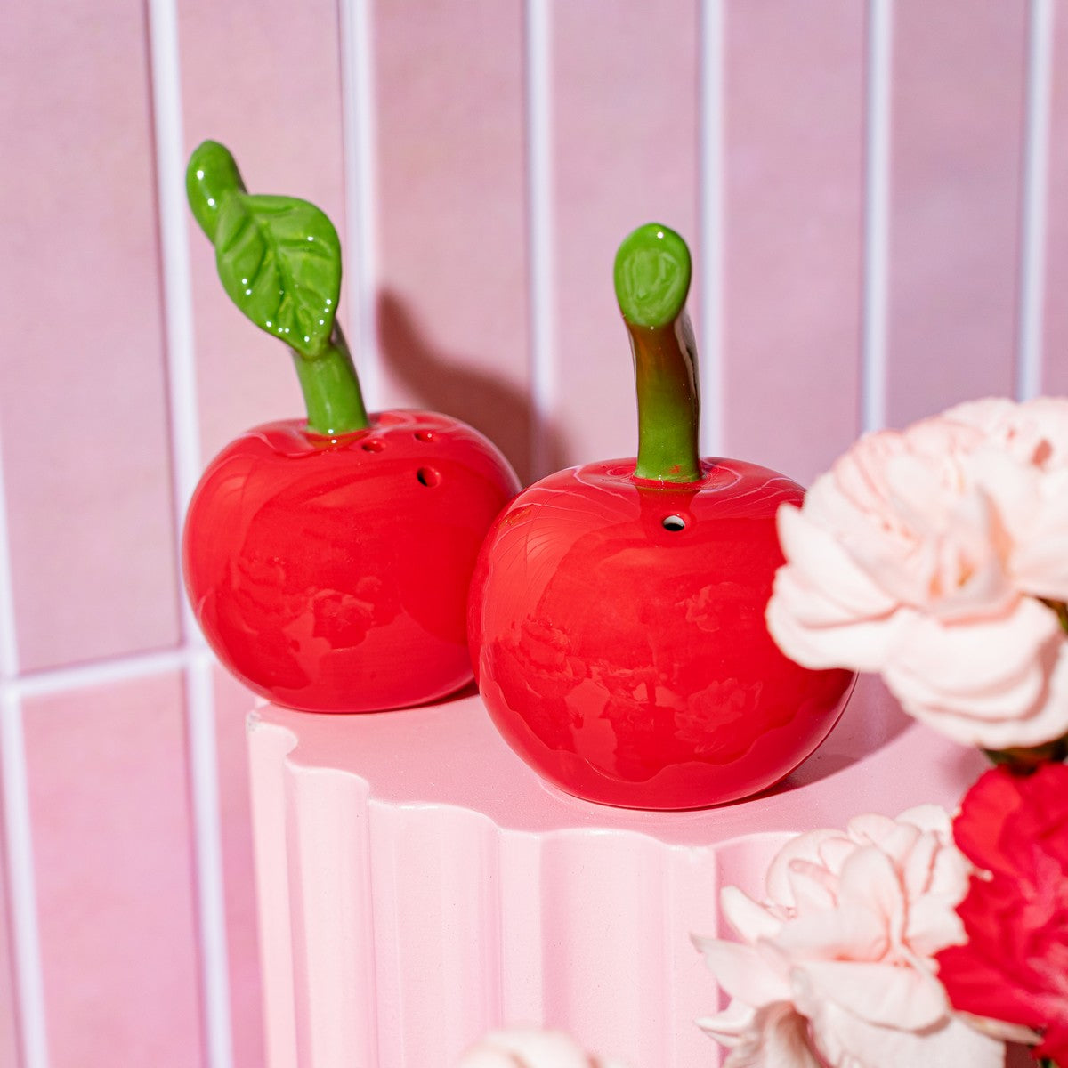 Salière et poivrière Cherry