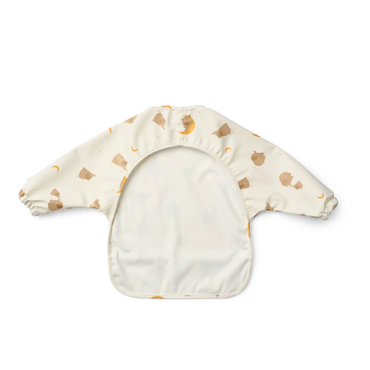 Bavoir/tablier à manches - Elephant / Creme de la creme