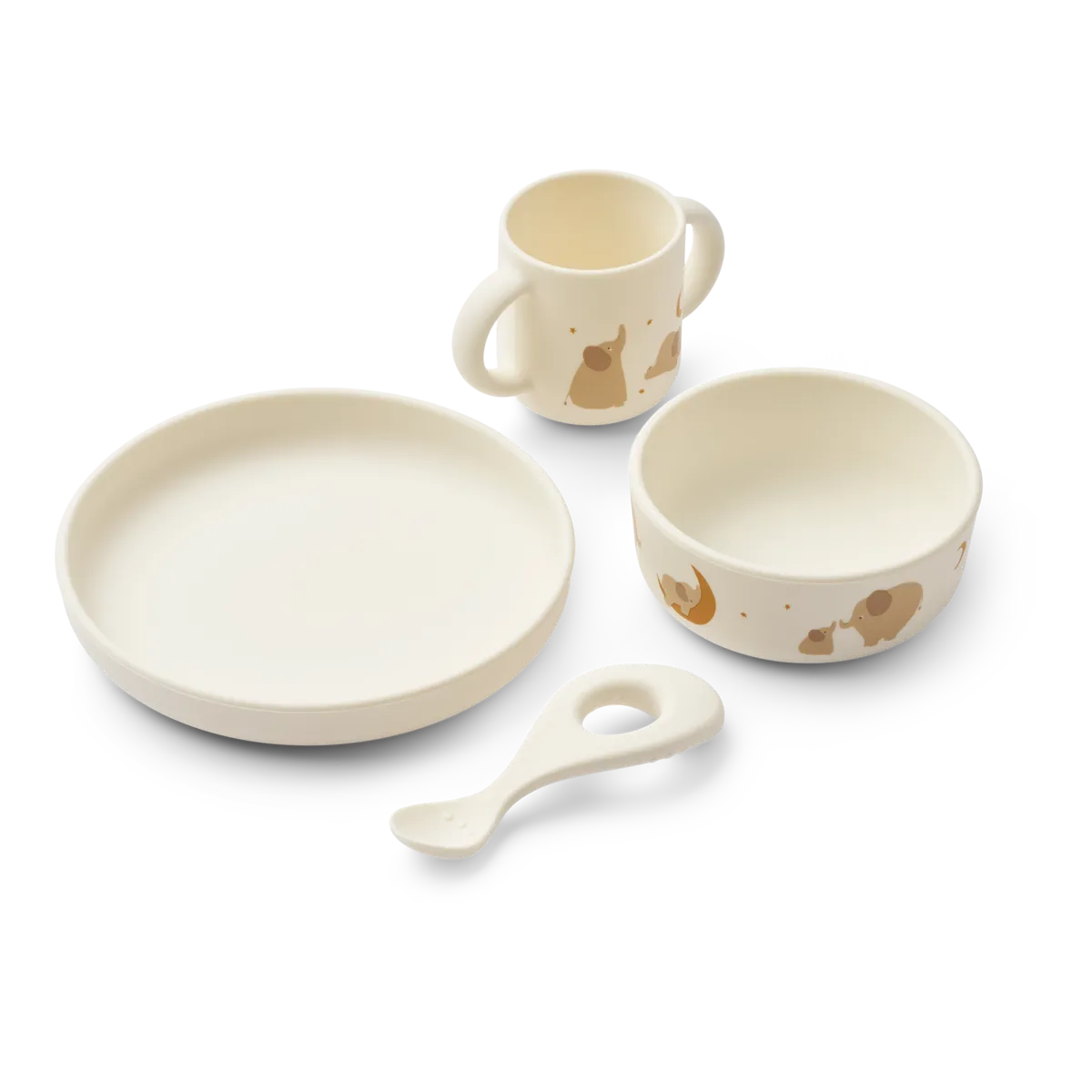 Set de repas Vivi - Elephant / Creme de la creme — Liewood , Lyon