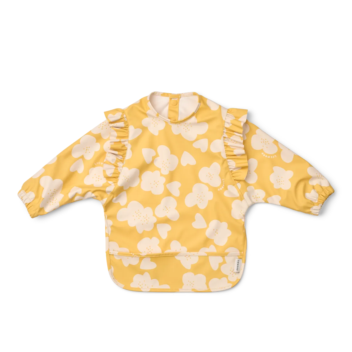 Bavoir/tablier à manches - Flower / Lemon yellow — Liewood , Lyon