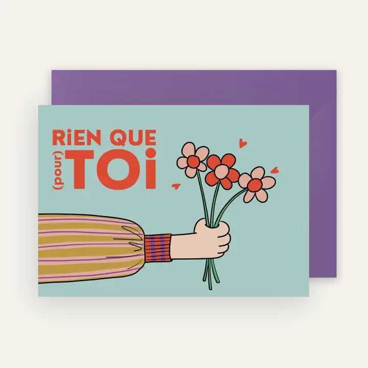 Carte Main rien que toi