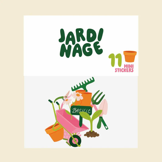 Lot de stickers - Jardinage