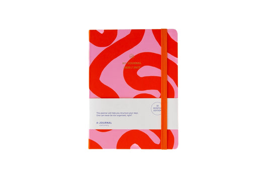 Agenda scolaire 18 mois 2026/2027 - Flow pink