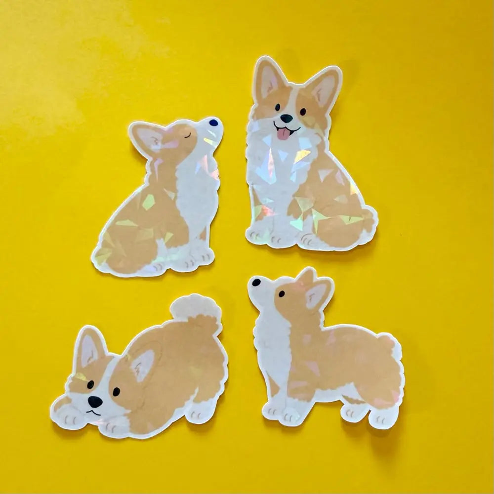 Lot de stickers - Daily corgi