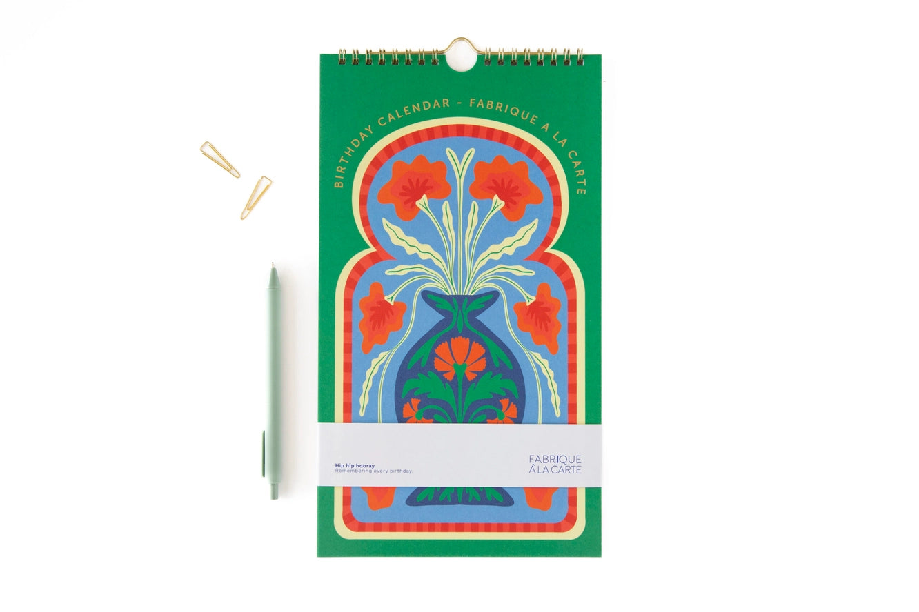 Calendrier d'anniversaires - Flower vase