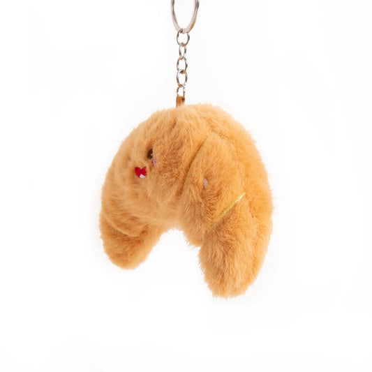 Porte-clés en peluche - Croissant